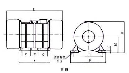 YZO振動電機,YZO振動電機選型參數(shù)對照表及對照圖